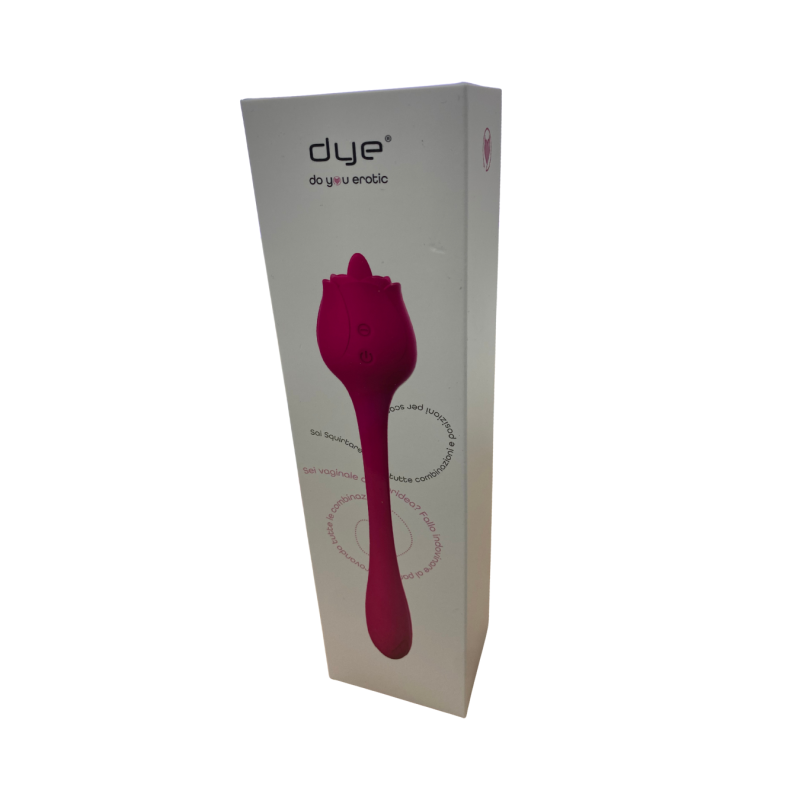 Stimolatore Clitorideo Licking Vibratore Punto G a forma di Rosa Lecca e Vibra