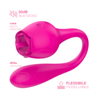 Stimolatore Clitorideo Licking Vibratore Punto G a forma di Rosa Lecca e Vibra