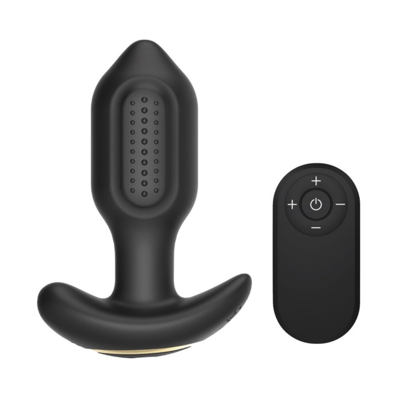 Stimolatore Prostata con Telecomando Vibratore Anale 360° Rotante in Silicone
