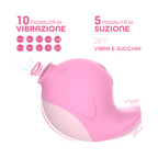 Succhia Clitoride con Vibrazione Stimolatore 2in1 Vibratore Multifunzione Vagina