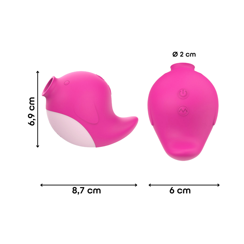 Succhia Clitoride con Vibrazione Stimolatore 2in1 Vibratore Multifunzione Vagina