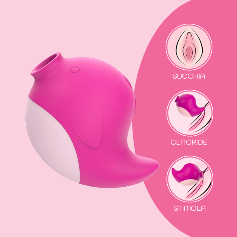 Succhia Clitoride con Vibrazione Stimolatore 2in1 Vibratore Multifunzione Vagina