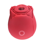 Succhia Clitoride Vibratore a Forma di Rosa Stimolatore con Suzione e Vibrazione