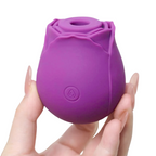 Succhia Clitoride Vibratore a Forma di Rosa Stimolatore con Suzione e Vibrazione