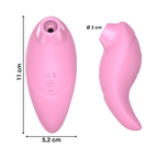 Succhia Clitoride Vibra 2in1 con Vibratore in Silicone sex toy multifunzione