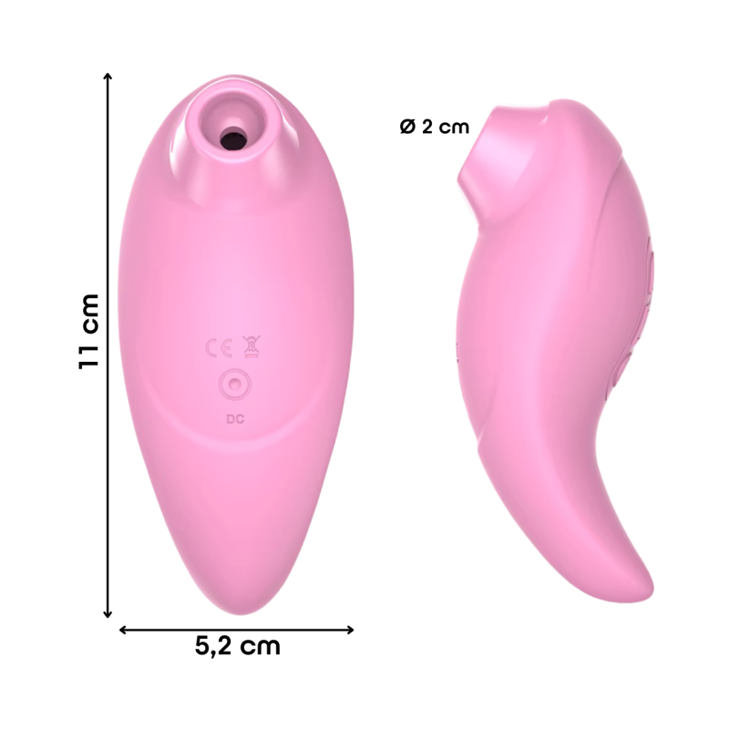 Succhia Clitoride Vibra 2in1 con Vibratore in Silicone sex toy multifunzione
