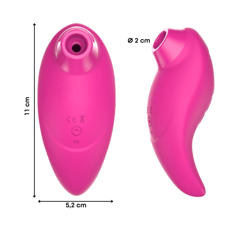 Succhia Clitoride Vibra 2in1 con Vibratore in Silicone sex toy multifunzione
