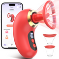 Succhia Clitoride Vibratore con Lingua in Silicone Controllo Remoto App Sex Toy