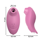 Succhia e Lecca Clitoride 2in1 Vibratore con Lingua doppio Stimolatore a Suzione