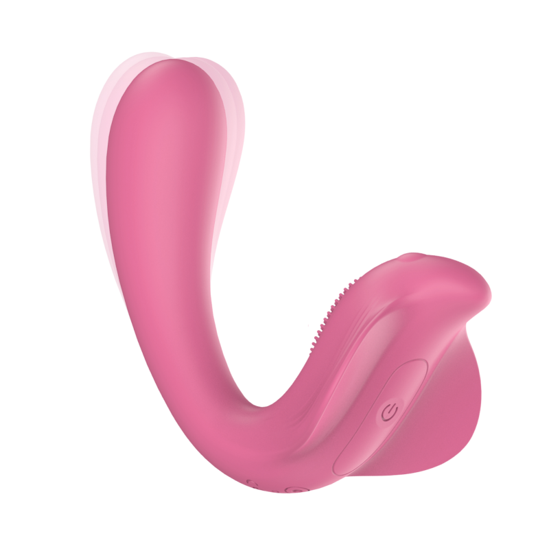 Vibratore a U punto G e clitoride con controllo tramite app in morbido silicone