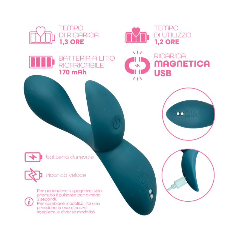 Vibratore Anale Massaggiatore Prostatico Controllo con App in Silicone Morbido
