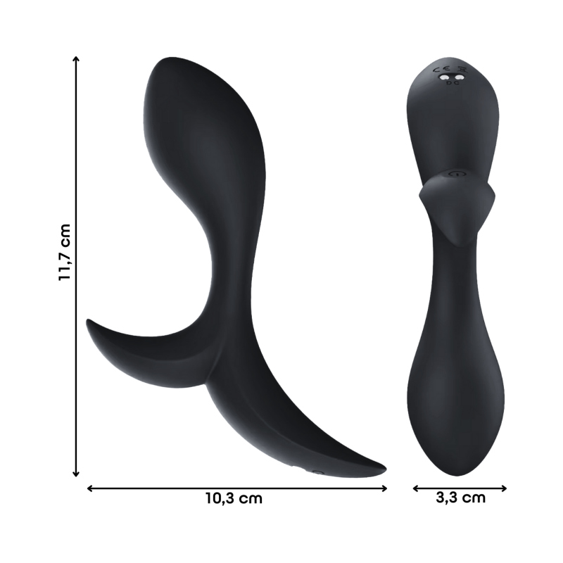 Vibratore Anale Massaggiatore Prostatico Controllo con App in Silicone Morbido