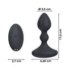 Vibratore Butt Plug Anale Vibrante con App in Silicone Morbido Stimolatore Smart