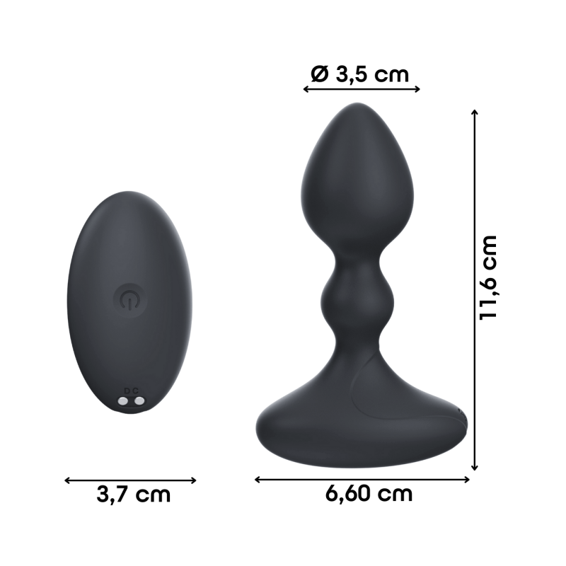 Vibratore Butt Plug Anale Vibrante con App in Silicone Morbido Stimolatore Smart