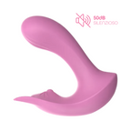 Vibratore Doppia Stimolazione Orina in Silicone 2in1 Punto G e Clitoride con App