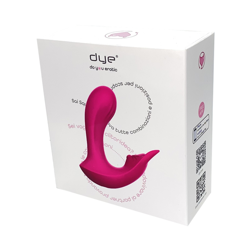 Vibratore Doppia Stimolazione Orina in Silicone 2in1 Punto G e Clitoride con App