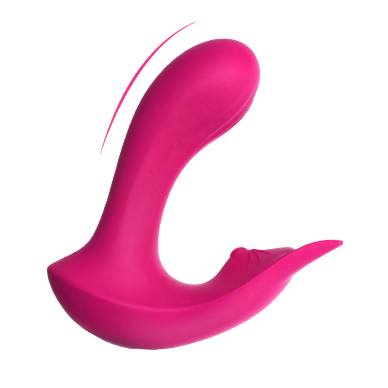 Vibratore Doppia Stimolazione Orina in Silicone 2in1 Punto G e Clitoride con App