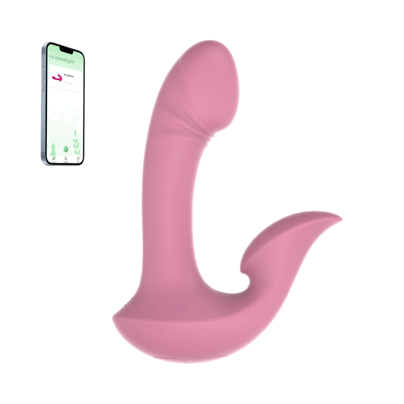 Vibratore Doppia Stimolazione Punto G e Clitoride 10 Modalità Controllo con App