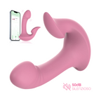 Vibratore Doppia Stimolazione Punto G e Clitoride 10 Modalità Controllo con App