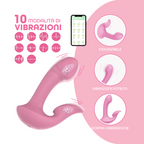 Vibratore Doppia Stimolazione Punto G e Clitoride 10 Modalità Controllo con App