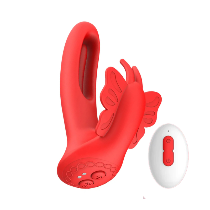 Vibratore Indossabile con Telecomando Doppia Stimolazione Clitoride e Punto G Sex
