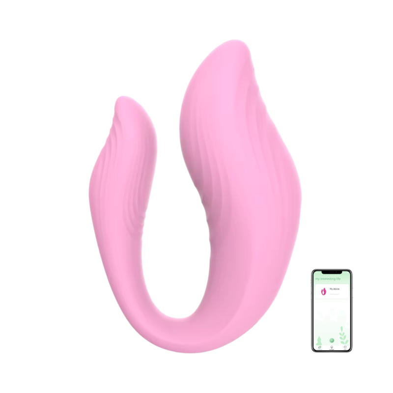 Vibratore Multifunzione Indossabile in Silicone Doppia Stimolazione con App USB