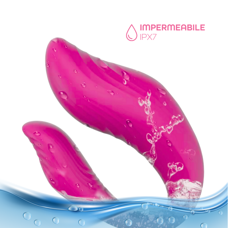 Vibratore Multifunzione Indossabile in Silicone Doppia Stimolazione con App USB