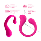 Vibratore Multifunzione per Doppia Stimolazione Controllo con App Modellabile