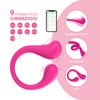 Vibratore Multifunzione per Doppia Stimolazione Controllo con App Modellabile