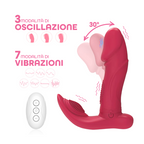 Vibratore Multifunzione Stimolazione Punto G Clitoride Telecomandato Oscillante