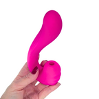 Vibratore Multifunzione Vibra e Succhia Doppia Stimolazione Punto G e Clitoride