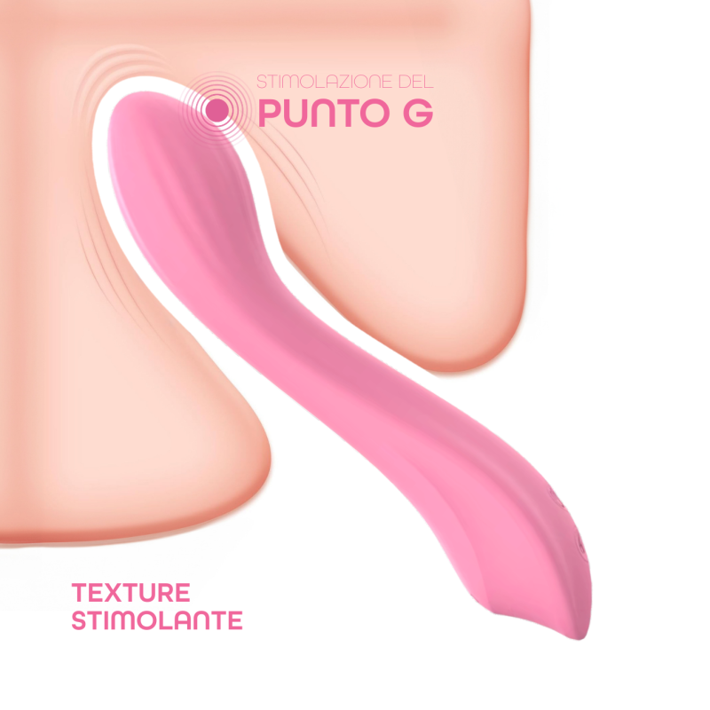 Vibratore Punto G Riscaldante in Silicone con 10 Modalità di Vibrazione Sex Toy