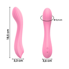 Vibratore Punto G Riscaldante in Silicone con 10 Modalità di Vibrazione Sex Toy