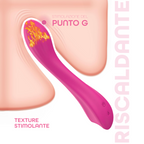 Vibratore Punto G Riscaldante in Silicone con 10 Modalità di Vibrazione Sex Toy