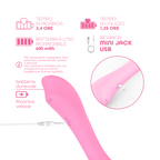 Vibratore Punto G Riscaldante in Silicone con 10 Modalità di Vibrazione Sex Toy