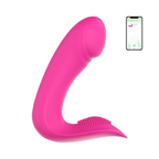 Vibratore Punto G Stimolatore Clitoride Chris 2in1 con App in Silicone Morbido