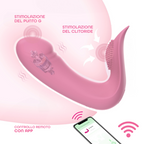 Vibratore Punto G Stimolatore Clitoride Chris 2in1 con App in Silicone Morbido