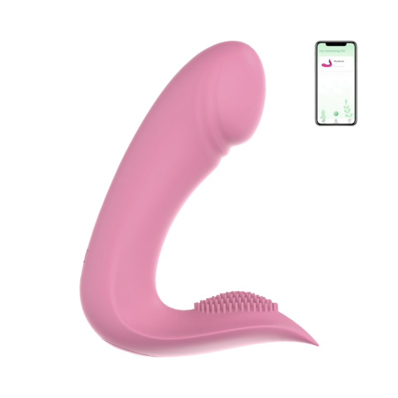 Vibratore Punto G Stimolatore Clitoride Chris 2in1 con App in Silicone Morbido