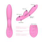 Vibratore Rabbit con Doppia Stimolazione Punto G e Clitoride in Silicone Sex Toy