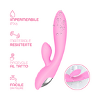 Vibratore Rabbit con Doppia Stimolazione Punto G e Clitoride in Silicone Sex Toy