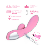 Vibratore Rabbit con Doppia Stimolazione Punto G e Clitoride in Silicone Sex Toy
