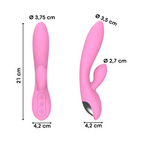 Vibratore Rabbit con Doppia Stimolazione Punto G e Clitoride in Silicone Sex Toy