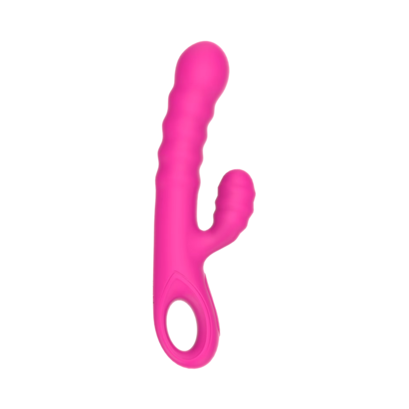 Vibratore Rabbit Doppia Stimolazione Punto G Clitoride in Silicone Ricaricabile