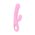 Vibratore Rabbit Doppia Stimolazione Punto G Clitoride in Silicone Ricaricabile