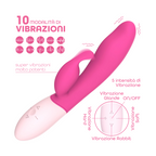 Vibratore Rabbit Doppia Stimolazione Punto G e Clitoride 10 Modalità Vibrazione
