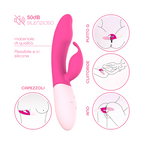 Vibratore Rabbit Doppia Stimolazione Punto G e Clitoride 10 Modalità Vibrazione