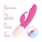 Vibratore Rabbit Doppia Stimolazione Punto G e Clitoride 10 Modalità Vibrazione