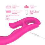 Vibratore Rabbit Riscaldante Doppia Stimolazione Clitoride e Punto G 10 Modalità