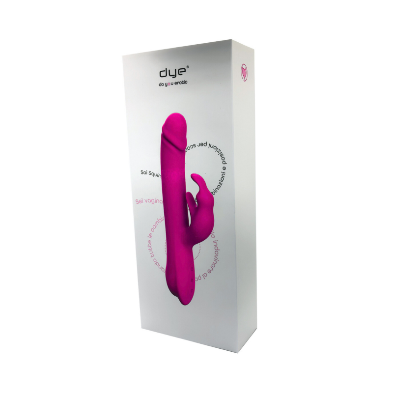 Vibratore Rabbit Rotante Stimolazione Clitoridea e Punto G in Silicone Sex Toy