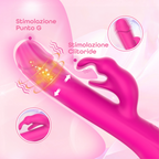 Vibratore Rabbit Rotante Stimolazione Clitoridea e Punto G in Silicone Sex Toy